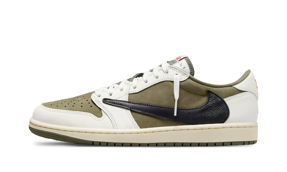 Travis Scott × Nike AJ1 Low Jordan 1 Retro Low OG SP Travis Scott Medium Olive (DM7866-200