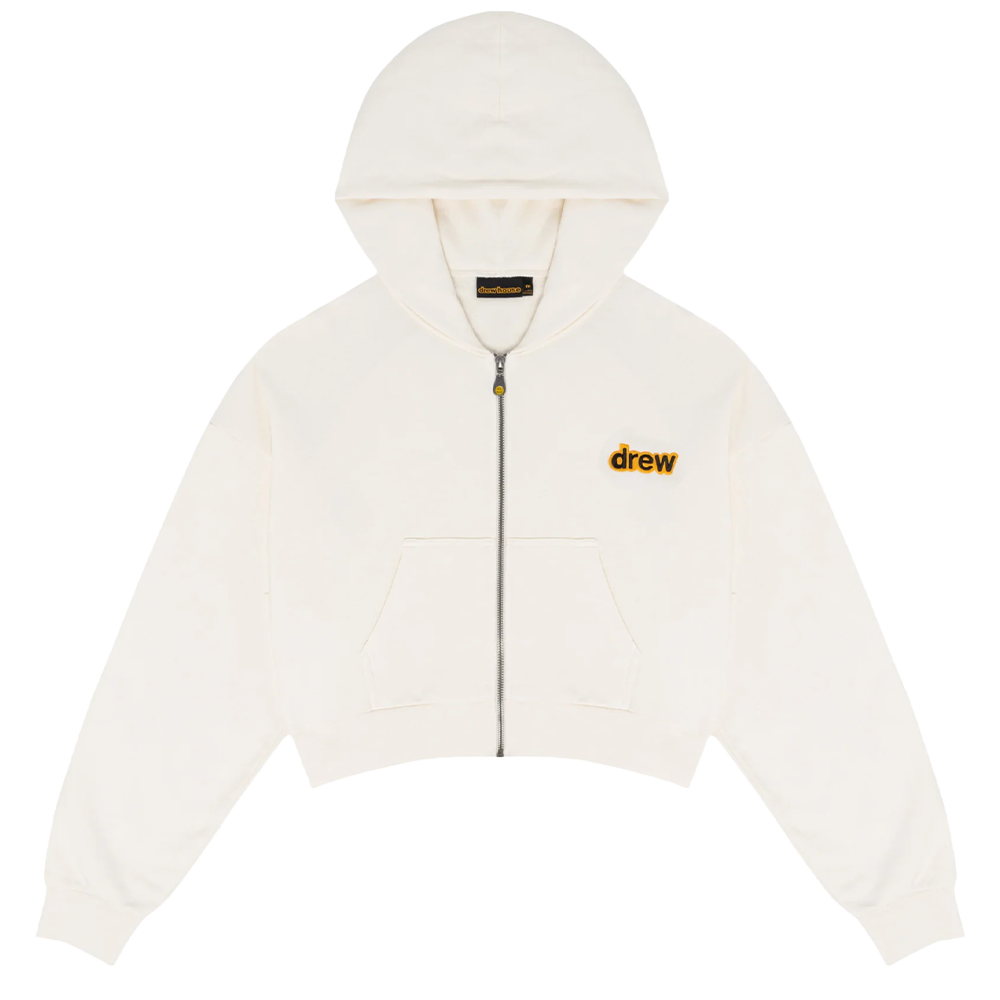 drew house cropped zip up hoodie offwhite True to Sole