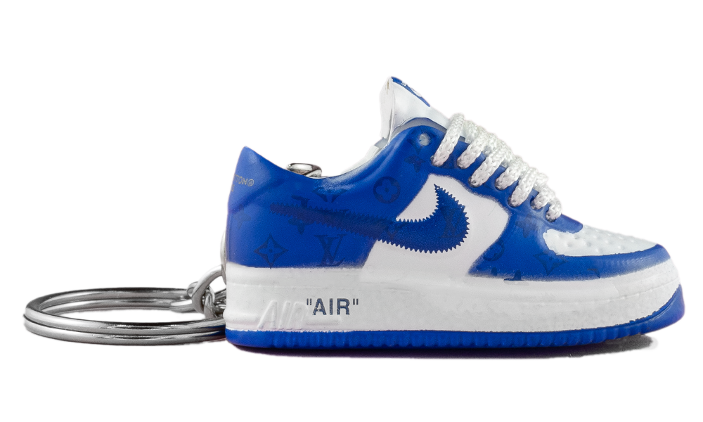 SNEAKR Keychain Louis Vuitton Nike Air Force 1 Low blue