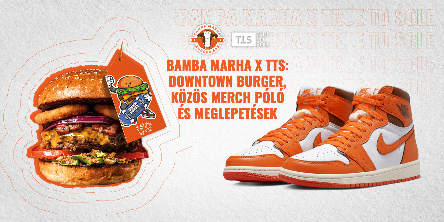 Bamba Marha x TTS: DOWNTOWN burger, közös merch póló és meglepetések