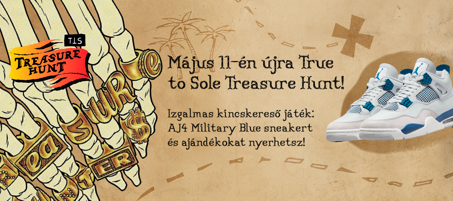 Nyerd meg az AJ4 Military Blue-t budapesti Treasure Hunt játékunkban!