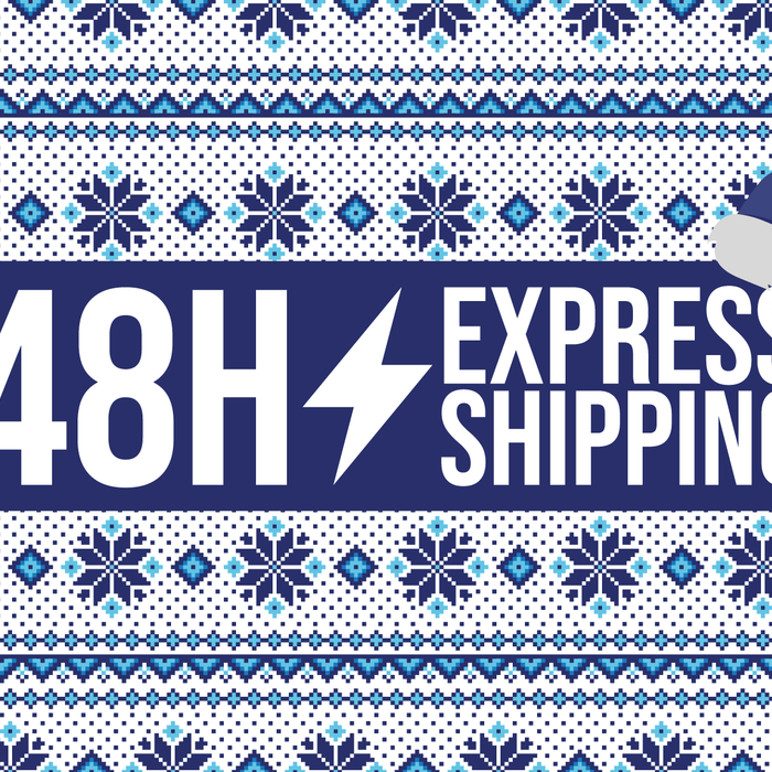 Fontos, hogy a fa alatt legyen? Keresd “48H EXPRESS SHIPPING” matricát!