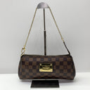 Louis Vuitton Damier Brown Leather Pochette Eva (no Leather Strap)