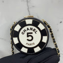 Chanel Lambskin Casino/Poker Chip Round Minaudière Chain Clutch, photo 1