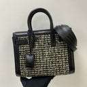 Saint Laurent Sac de Jour Nano Tweed Black/Ivory With Lock and Keys, photo 1
