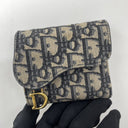 Dior SLG Oblique Saddle Trifold Compact Wallet