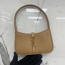 Saint Laurent 710318 Mini Le 5 A 7 In Smooth Leather Brown