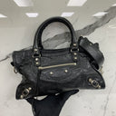 Balenciaga Black Leather Le City Small Shoulder