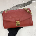 Louis Vuitton Red Leather Empreinte Saint Germain PM Shoulder Bag