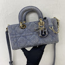 Dior Blue Lady Mini Denim D-joy