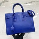 Saint Laurent Dark Blue Leather Sac De Jour Classic Shoulder