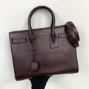 Saint Laurent Maroon 355153 Sac De Jour Small Hand Bag (no Key)