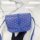 Goyard Blue Belvedere 3Pm Shoulder Bag