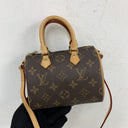 Louis Vuitton Brown Monogram Nano Speedy M61252 Shoulder Bag