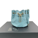 Chanel Light Blue Lambskin CC Drawstrings Chain Shoulder, photo 1