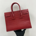 Saint Laurent Sac de Jour Croc Emboss Red, photo 2