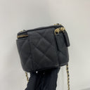 Chanel Matelasse Caviar Mini Vanity On Chain Black GHW