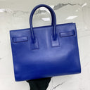 Saint Laurent Dark Blue Leather Sac De Jour Classic Shoulder