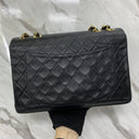 Chanel Black Classic Flap Vintage Maxi Lambskin Single Flap Chain One Shoulder, photo 2