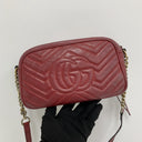 Gucci Red Marmont 447632 Camera Chain Shoulder
