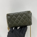 Chanel Army Green Vanity Pillow Crush Vanity GHW /
