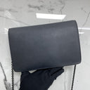 Dior Saddle Wallet On Chain Smooth Leather Black, photo 2