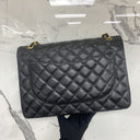 Chanel Matelasse Classic Flap Maxi 33Cm Wflap Caviar Skin No Hologram W/card