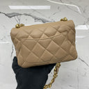 Chanel Matelasse 2022Ss Thick Chain Shoulder Beige GHW