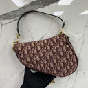 Dior Red Saddle Oblique Medium Shoulder