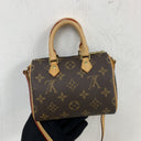 Louis Vuitton Brown Monogram Nano Speedy M61252 Shoulder Bag