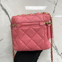Chanel Pink Lambskin As3228 Small Vanity BAG W/mirror