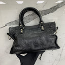 Balenciaga Black Leather Le City Small Shoulder