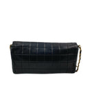 Chanel Black Lambskin Chocolate Bar Chain Shoulder