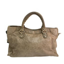 Balenciaga Brown Goatskin Giant City