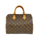 Louis Vuitton Brown Coated Canvas Speedy 30 Monogram Handbag