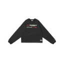 Tricou crop cu mânecă lungă Summit Games Label Logo Negru Jet