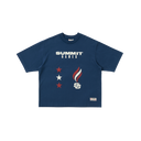 Tricou clasic Summit Games Champion Logo Albastru Maritim