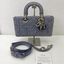 Dior Blue Lady Mini Denim D-joy