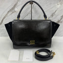Céline Trapeze Medium Smooth Leather/suede Black Old Logo