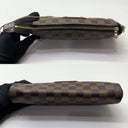 Louis Vuitton Damier Brown Leather Pochette Eva (no Leather Strap)