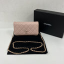 Chanel Caviar Skin Wallet On Cain Shoulderbag Pink, photo 3