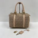 Fendi Beige Zucca Canvas Mini Boston Hand, photo 3
