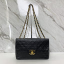 Chanel Black Classic Flap Vintage Maxi Lambskin Single Flap Chain One Shoulder, photo 3