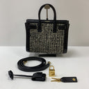 Saint Laurent Sac de Jour Nano Tweed Black/Ivory With Lock and Keys, photo 3