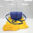Goyard Blue Belvedere 3Pm Shoulder Bag