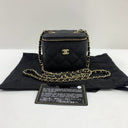 Chanel Matelasse Caviar Mini Vanity On Chain Black GHW