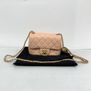 Chanel Pink Lambskin Coco Crush 17Cm Mini Square GHW
