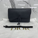 Dior Saddle Wallet On Chain Smooth Leather Black, photo 3