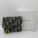 Dior SLG Oblique Saddle Trifold Compact Wallet