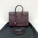 Saint Laurent Maroon 355153 Sac De Jour Small Hand Bag (no Key)